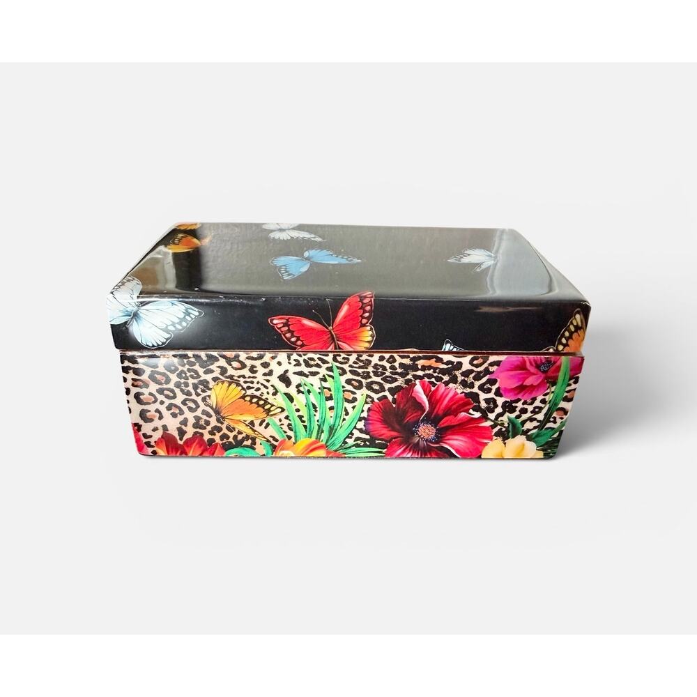 Johnny Was Sandra Butterfly Trinket Box 6” x 3”